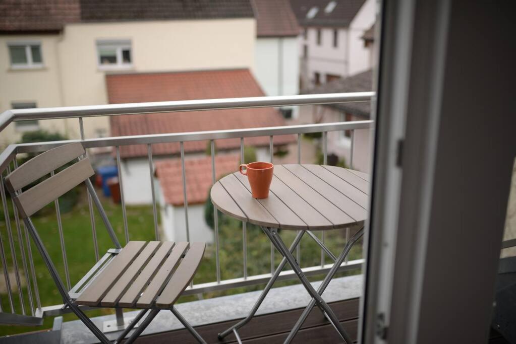 1 Zimmer Wohnung Dg Mit Klimaanlage Und Kleinen Balkon Oedheim Eksteriør billede