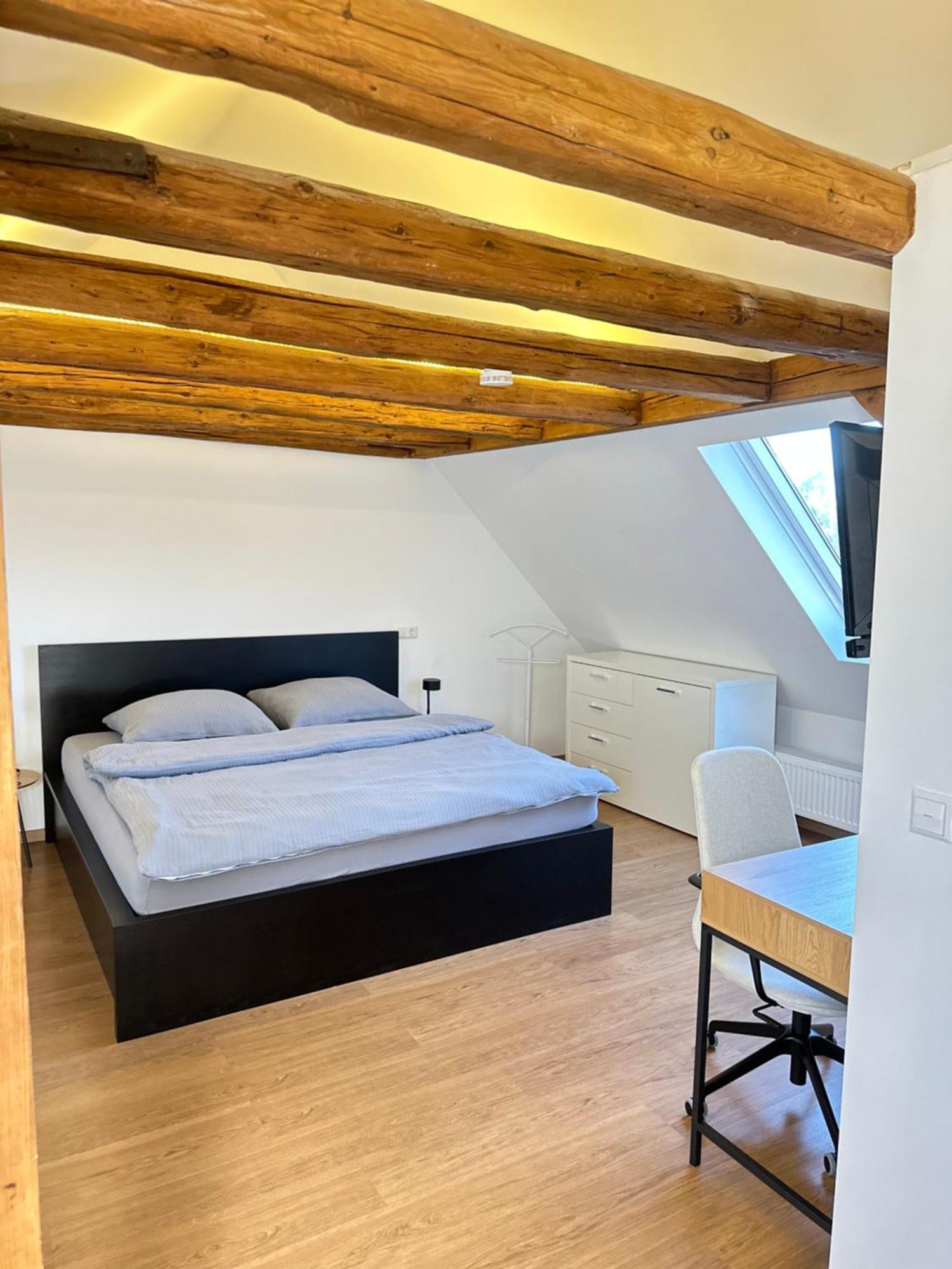 1 Zimmer Wohnung Dg Mit Klimaanlage Und Kleinen Balkon Oedheim Eksteriør billede